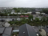 台風の京都